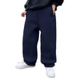 thumbnail image 1 of JFTTX Boys Baggy Sweatpants Straight Leg Joggers for Boys Casual Elastic Waist Fall Winter Sweat Pants with Pockets Size 6M-12Y, 1 of 5