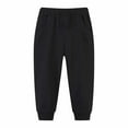 thumbnail image 1 of SJLDQY Boys Joggers Elastic Waist Drawstring Wide Leg Sweatpants Fall Solid Color Loose Athletic Trousers with Pockets, 1 of 9
