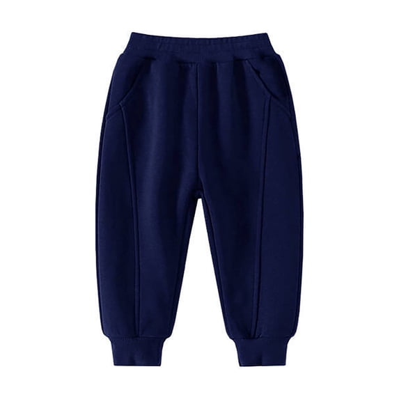 SJLDQY Boys Joggers Elastic Waist Wide Leg Sweatpants Active Outdoor Casual Trousers with Pockets