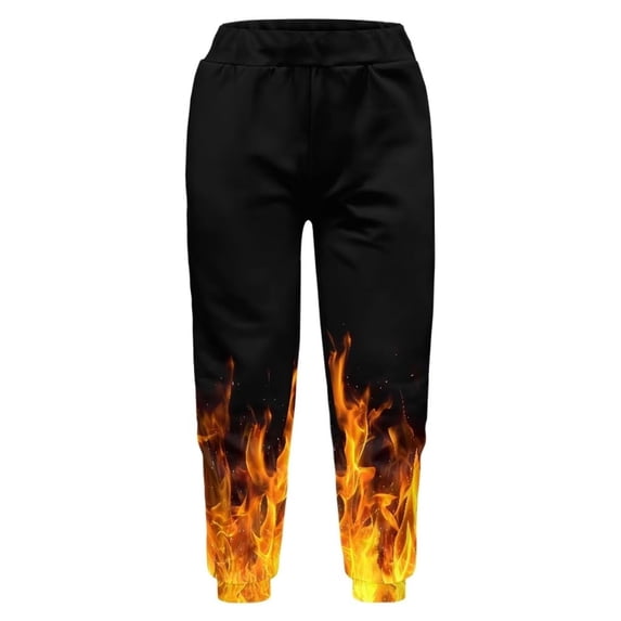 JFTTX Boys Sweatpants Novelty Graphic Joggers for Boys Y2K Streetwear Elastic Waist Casual Sweat Pants with Pockets Size 2-13Y