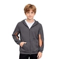 thumbnail image 1 of SJLDQY Boys Zip Up Hoodie Arm Zippers Dialysis Hooded Sweatshirts Fall Winter Casual Fleece Hoodies with Pocket, 1 of 6