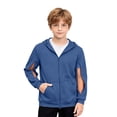 thumbnail image 1 of SJLDQY Boys Zip Up Hoodie Arm Zippers Dialysis Hooded Sweatshirts Fall Winter Casual Fleece Hoodies with Pocket, 1 of 6