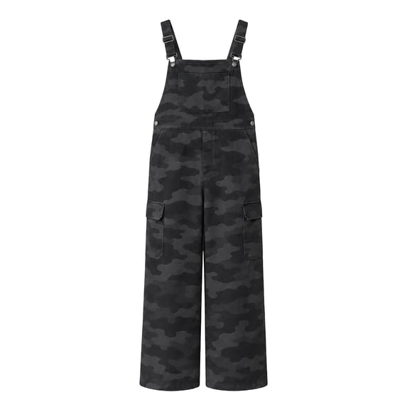 SJLDQY Camo Bib Overalls for Men Adjustable Straps Denim Overalls Fall Winter Outdoor Casual Utility Workwear with Pockets