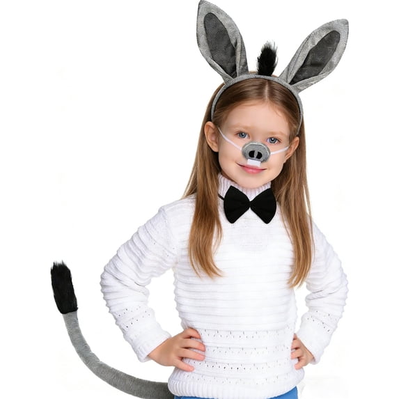 SJLDQY Carnival Womens Donkey Dress Up Sexy Headwear Accessories Outfits Party Stage Performance Clothes Set