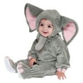 thumbnail image 1 of SJLDQY Child Girl Outfits for Boys Long Sleeve Romper Cartoon Elephant Jumpsuit Hat Clothing Set Grey 18-24 Months, 1 of 6