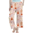thumbnail image 1 of SJLDQY Child Girls Pants Wide Leg Baggy Pajama Pants for Girls Hallowmas Ghost Pumpkin Elastic Waist Kids Fall Loungewear Pj Homewear Trousers, 1 of 4