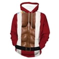 thumbnail image 1 of SJLDQY Christmas Hoodies for Men Xmas Santa Claus Pullover Hooded Sweatshirts for Men Long Sleeve Warm Fall Winter Hoodie With Pocket, 1 of 2