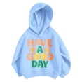 thumbnail image 1 of SJLDQY Girl's Hoodies Casual Hooded Sweatshirt Long Sleeve Letter-shaped floral Graphic Pullover Tops Size 8-9 Years, 1 of 4
