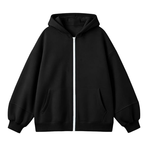 SJLDQY Girl's Hoodies Casual Hooded Sweatshirt Long Sleeve Zip Up Pullover Tops Size 3-5 Years