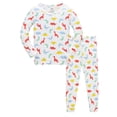 thumbnail image 1 of SJLDQY Girls 2 Piece Printed Pajamas Long Sleeve Shirts Pants Pj Sets Fall Winter Sleepwear Cozy Comfy Loungewear Sets for Kids, 1 of 2