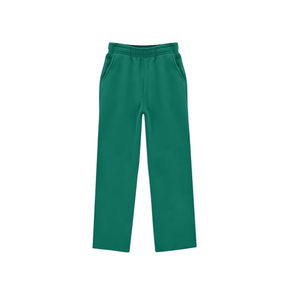 SJLDQY Girls Baggy Sweatpants High Waisted Wide Leg Pants for Girls Solid Color Straight Leg Sweat pants with Pockets