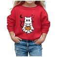 thumbnail image 1 of SJLDQY Girls Halloween Sweatshirts Long Sleeve Hallowmas Ghost Graphic Crewneck Sweatshirt Fall Winter Casual Pullover Tops, 1 of 3