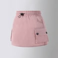 thumbnail image 1 of SJLDQY Girls Skirts Cargo High Waisted Pocket Casual With Pocket Solid Color Fashion Leisure Shortie, 1 of 7
