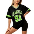 thumbnail image 1 of SJLDQY Girls T-Shirts Short Sleeve V-Neck Y2K T Shirts for Girls Number Graphic Tees Casual Athletic Loose Tops, 1 of 4