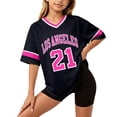 thumbnail image 1 of SJLDQY Girls T-Shirts Short Sleeve V-Neck Y2K T Shirts for Girls Number Graphic Tees Casual Athletic Tops, 1 of 4