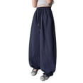 thumbnail image 1 of SJLDQY Girls Wide Leg Pants High Waisted Baggy Pants for Girls Casual Elastic Drawstring Waist Joggers, 1 of 5