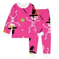 thumbnail image 1 of SJLDQY Halloween Girls Pajama Sets Long Sleeve Shirts Pants 2 Piece Pj Sets Hallowmas Printed Sleepwear Comfy Loungewear Sets for Girls, 1 of 3