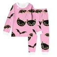 thumbnail image 1 of SJLDQY Halloween Girls Pajama Sets Long Sleeve Shirts Pants 2 Piece Pj Sets Hallowmas Printed Sleepwear Comfy Loungewear Sets for Girls, 1 of 3