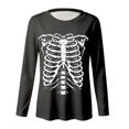 thumbnail image 1 of SJLDQY Halloween Girls T-Shirts Long Sleeve Hallowmas Skeleton Graphic Tees for Girls Crew Neck T Shirts Casual Soft Fall Tops Size 3-14Y, 1 of 4