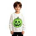 thumbnail image 1 of SJLDQY Halloween Glow In The Dark Sweatshirts for Boys Hallowmas Pumpkin Graphic Sweatshirt Fall Winter Lined Long Sleeve Crew Neck Pullover Tops, 1 of 4