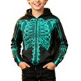 thumbnail image 1 of SJLDQY Halloween Hoodies for Boys Hallowmas Skeleton Graphic Hooded Sweatshirts Fall Winter Long Sleeve Zip Up Hoodie, 1 of 4