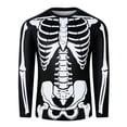 thumbnail image 1 of SJLDQY Halloween Mens Long Sleeve T-Shirts Novelty Skeleton Graphic Tees Hallowmas Streetwear Crewneck Tshirts for Men Casual Soft Tops, 1 of 5