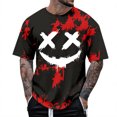 thumbnail image 1 of SJLDQY Halloween T Shirts for Men Y2K Novelty Graphic Tees Hallowmas Streetwear Short Sleeve Crewneck T Shirts Trendy Casual Soft Tops, 1 of 4