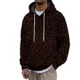 thumbnail image 1 of SJLDQY Hoodies for Men Casual Leopard Graphic Hooded Sweatshirts Long Sleeve Loose Fit Hoodie Fall Winter Soft Pullover Tops with Drawstring, 1 of 4