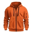 thumbnail image 1 of SJLDQY Hoodies for Men Casual Pullover Hooded Sweatshirts for Men Zip Up Solid Color Fall Winter Hoodie With Pocket, 1 of 5