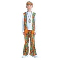 thumbnail image 1 of SJLDQY Baby Boys Clothes Set Long Sleeve 70S 80S Disco Dress Up Tops Pants With Necklace Colorful Hippop Stage Performance Outfits Funny Festival Clothing, 1 of 7