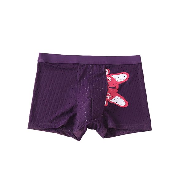 SJLDQY Men's Underwear Briefs Casual Graphic Ice Silk Boxer Briefs for Men Soft Breathable Athletic Boxer Shorts for Men