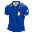 thumbnail image 1 of SJLDQY Mens 2026 Italy Soccer Polo Shirts Short Sleeve International Football Shirts for Men Italian Flag Graphic Lightweight Summer Workout Golf Shirts, 1 of 3