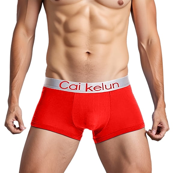 SJLDQY Mens Boxer Briefs Letter Graphic Sports Boxer Briefs for Men Soft Breathable Athletic Boxer Shorts for Men