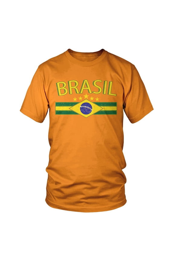 Mens Brazil Soccer T-Shirts Short Sleeve International Football T Shirts for Men Crew Neck Graphic Casual Workout Tee Tops