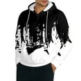 thumbnail image 1 of SJLDQY Mens Hoodies Casual Pullover Hooded Sweatshirts for Men Buttons Long Sleeve Fashin Graphic Fall Winter Hoodie With Pocket, 1 of 4