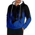 thumbnail image 1 of SJLDQY Mens Hoodies Casual Pullover Hooded Sweatshirts for Men Buttons Long Sleeve Fashin Graphic Fall Winter Hoodie With Pocket, 1 of 4