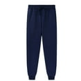 thumbnail image 1 of SJLDQY Sweatpants for Girls Casual Elastic Waist Drawstring Joggers Comfy Solid Color Sweat Pants with Pockets, 1 of 3