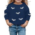 thumbnail image 1 of SJLDQY Unisex Kids Halloween Sweatshirts Hallowmas Bat Graphic Long Sleeve Crewneck Sweatshirt Fall Winter Lined Warm Pullover Tops, 1 of 5