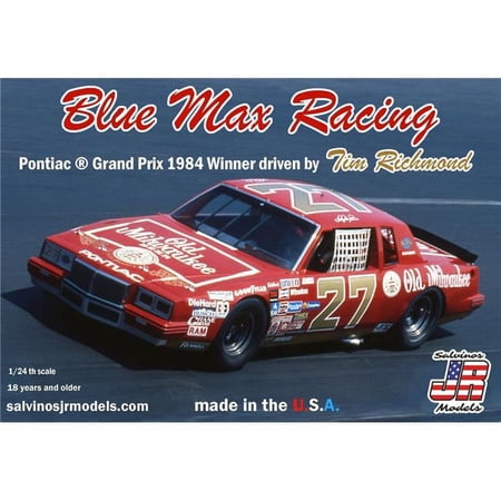 SJMBMGP1984NW 1/24 Blue Max Racing 1984 2+2 Driven by Tim Richmond Plastic Model Car Kit