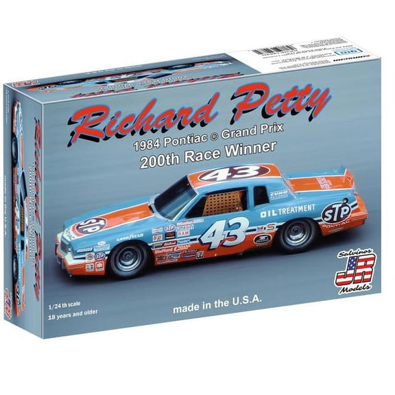 SJMRPGP1984D 1/24 Richard Petty 1984 Pontiac Grand Prix 200th Race Winner Plastic Model Car Kit
