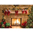 thumbnail image 1 of SJOLOON 7x5ft Christmas Photography Backdrops Child Christmas Fireplace Decoration Background for Photo Studio (11209), 1 of 6