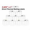 thumbnail image 1 of SJPACK 10 Rolls 1" x 2 5/8" Direct Thermal FBA SKU Blank Labels Barcode DIY Logo Sticker for Rollo & Zebra Printer (2000/roll), 1 of 6