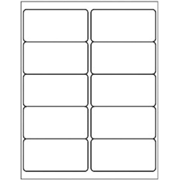 SJPACK 10-UP 1000 Sheets Sticker Labels,2" x 4" Internet Mailing Shipping Address Labels Compatible Laser/Ink Jet (1000 Sheets)