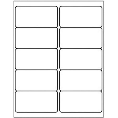 SJPACK 10 Up 500 Sheets Shipping Address Labels, 2" x 4", Pack of 5000 Labels