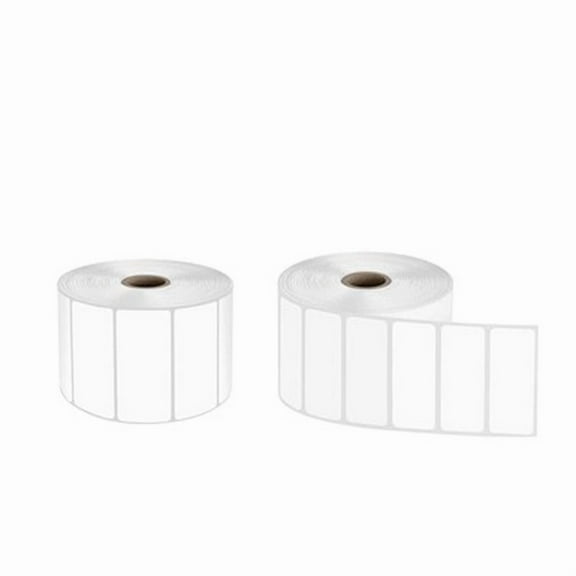 SJPACK 2 Rolls 1" x 2 5/8" Direct Thermal FBA SKU Blank Labels Barcode DIY Logo Sticker for Rollo & Zebra Printer (2000/roll)
