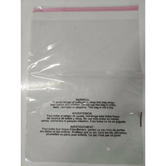 SJPACK 200 Pack 9" x 12" Clear Plastic Poly Bags with Suffocation Warning Self Sealing Bag for Apparel Clothes Packaging