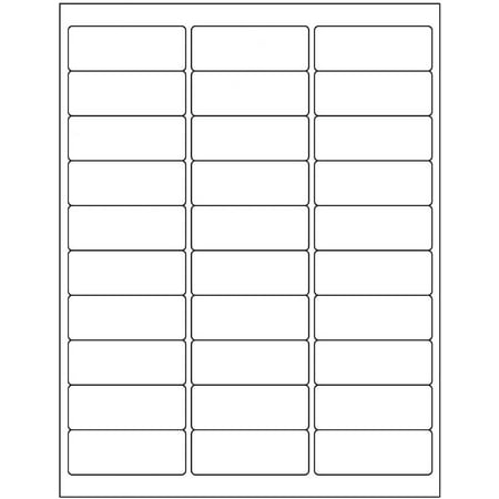 SJPACK 30-UP Address Labels for Laser Inkjet Printers 1" x 2-5/8", Pack of 6000 Labels