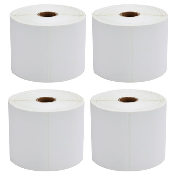 SJPACK 4 Rolls of 450 Direct Thermal Shipping Labels 4x6 for Zebra 2844 Zp-450 Zp-500 Zp-505
