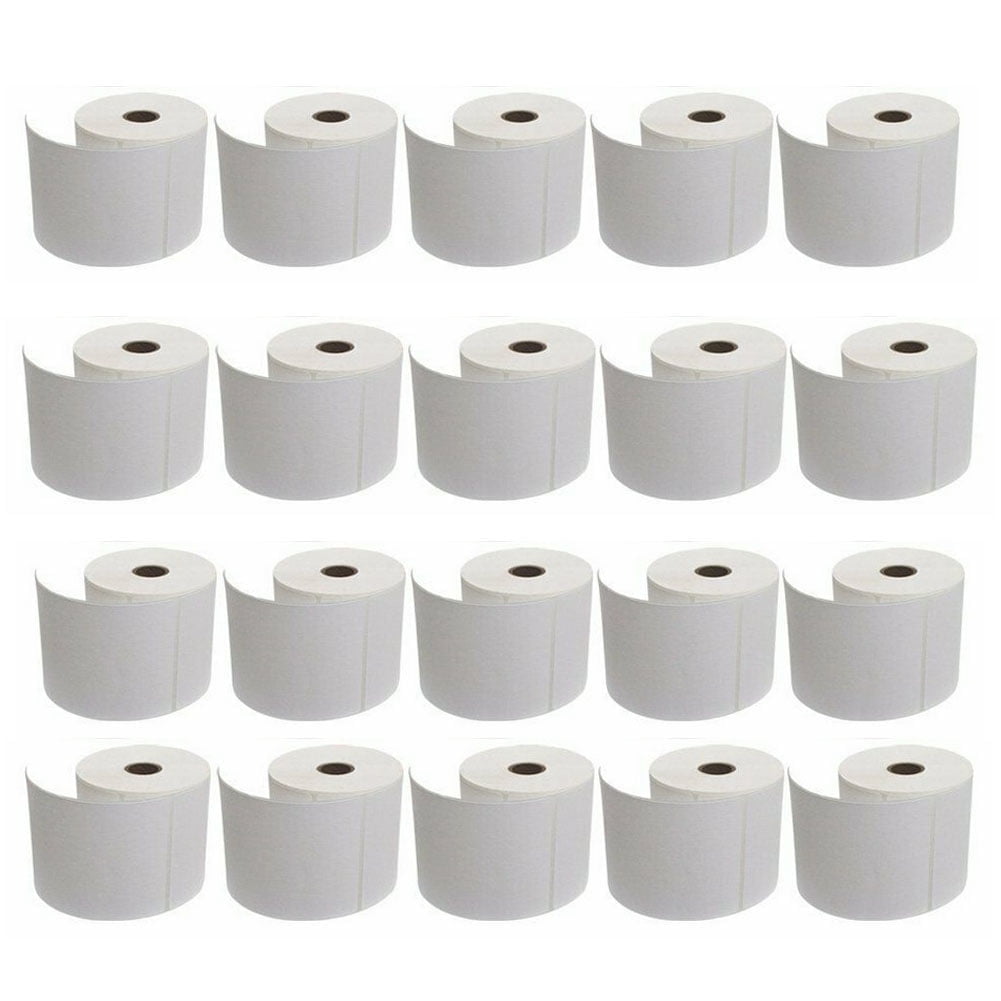 SJPACK 450 Labels, 4x6 Direct Thermal Blank Shipping Labels, 450 per Roll, 1" Core Self-Adhesive for Zebra 2844,Eltron 2844,Zebra ZP-450, ZP-500(20 Rolls)