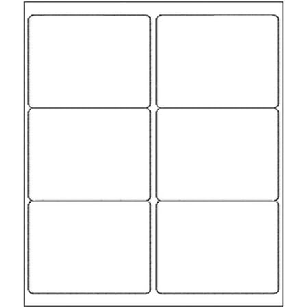 SJPACK 500 Sheets 6 up 3-1/3" X 4" Sticker Labels Shipping Address Labels for Laser/Ink Jet Printer,Total 3000 Labels